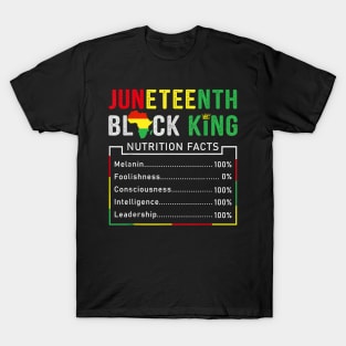 Awesome Juneteenth Black King Melanin Fathers Day Men Boys T-Shirt